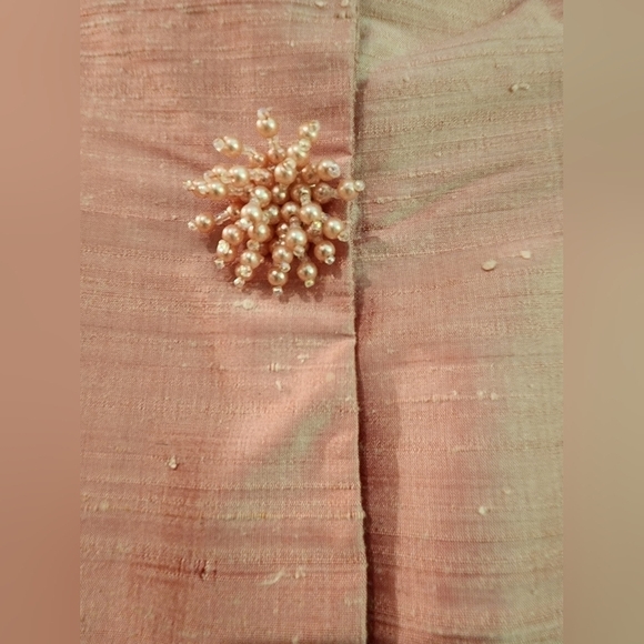 Vtg 100% silk Watters & Watters Maxi Skirt Suit Set Decorative Buttons - Picture 6 of 16